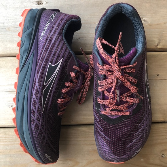 Altra Shoes - Women's 8.5 Altra TIMP 2 Trail Runners Running Hiking Shoes Sneakers Purple